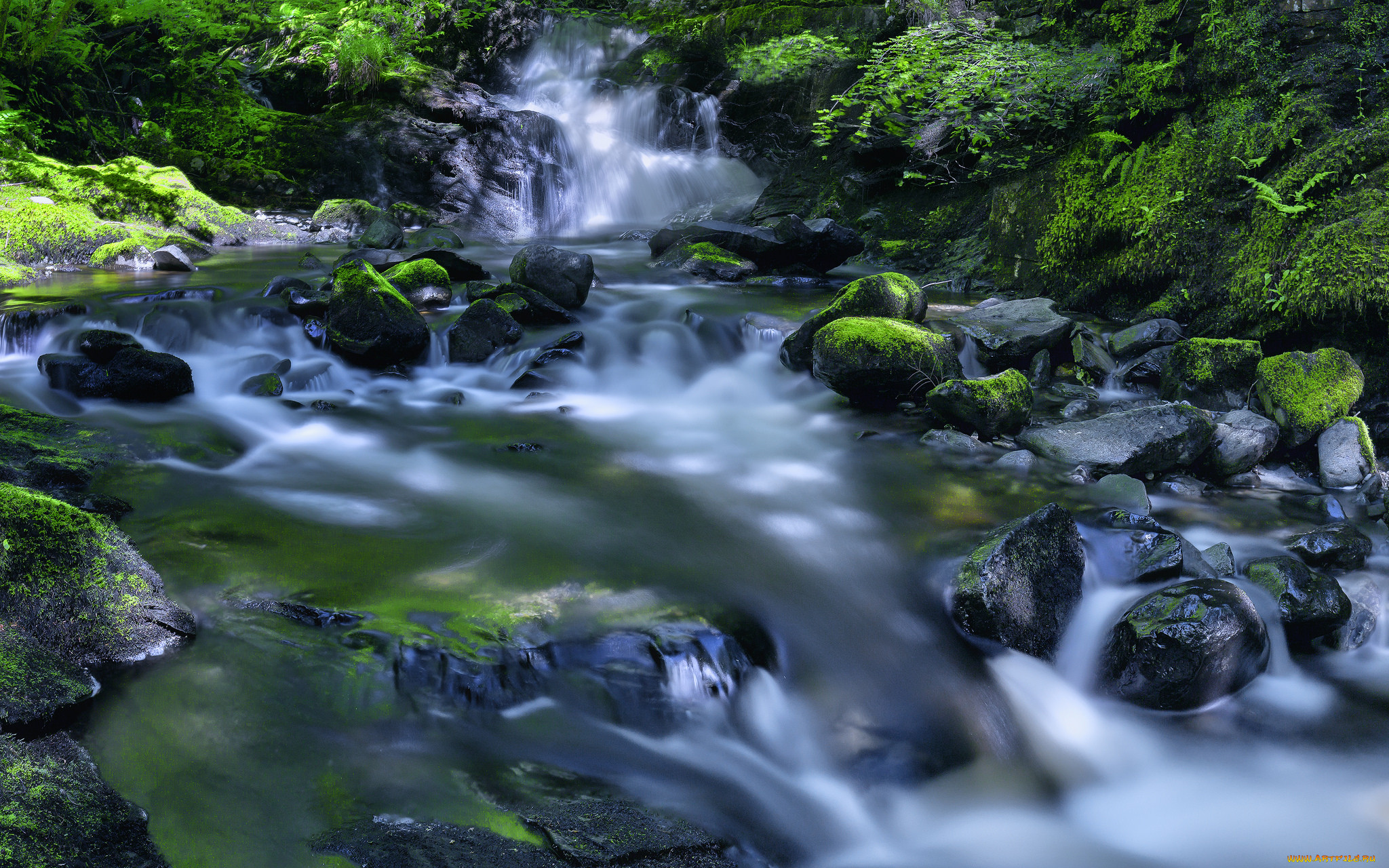 , , , , , , , waterfall, rocks, stream, river, water